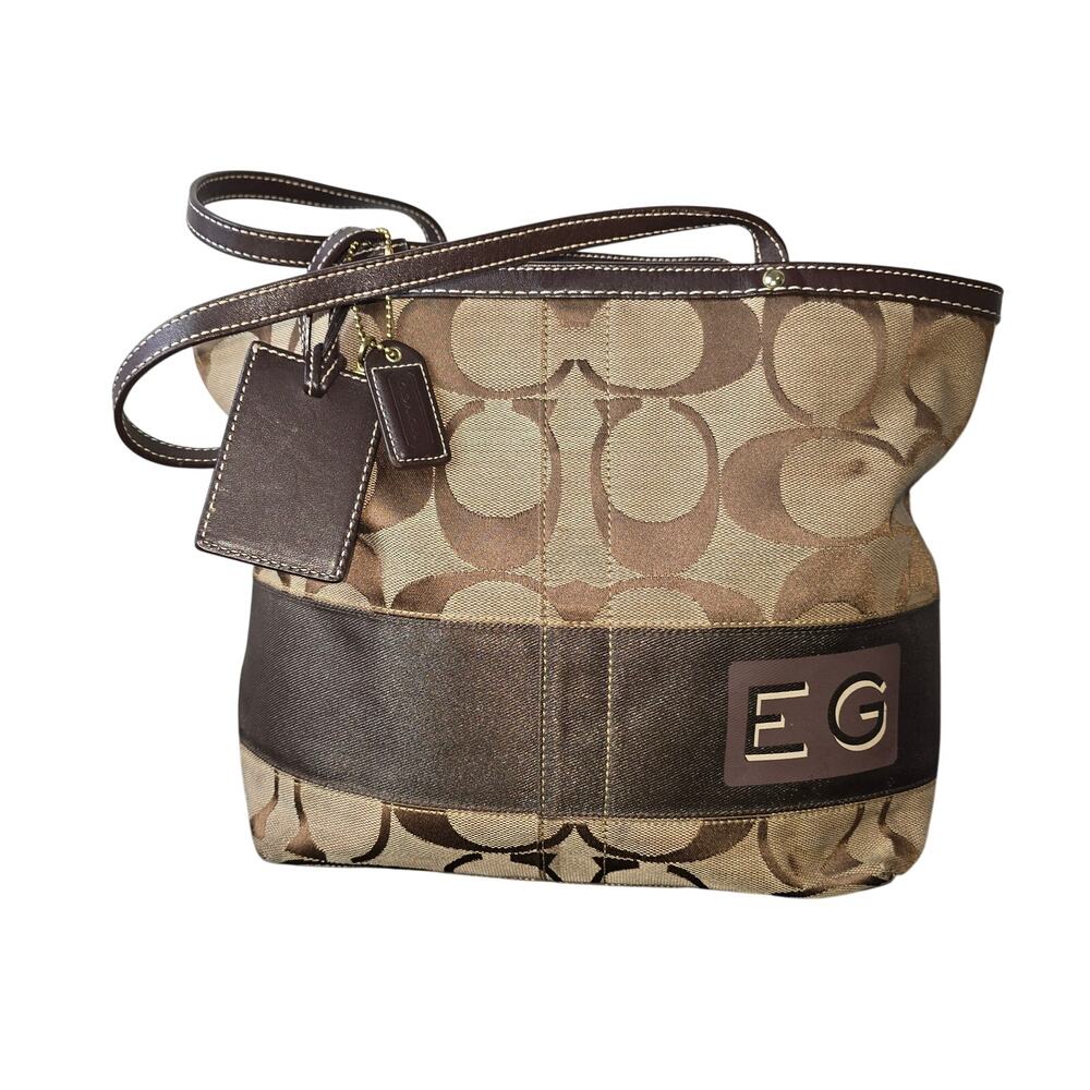 Coach Signature Authentic Canvas Tote